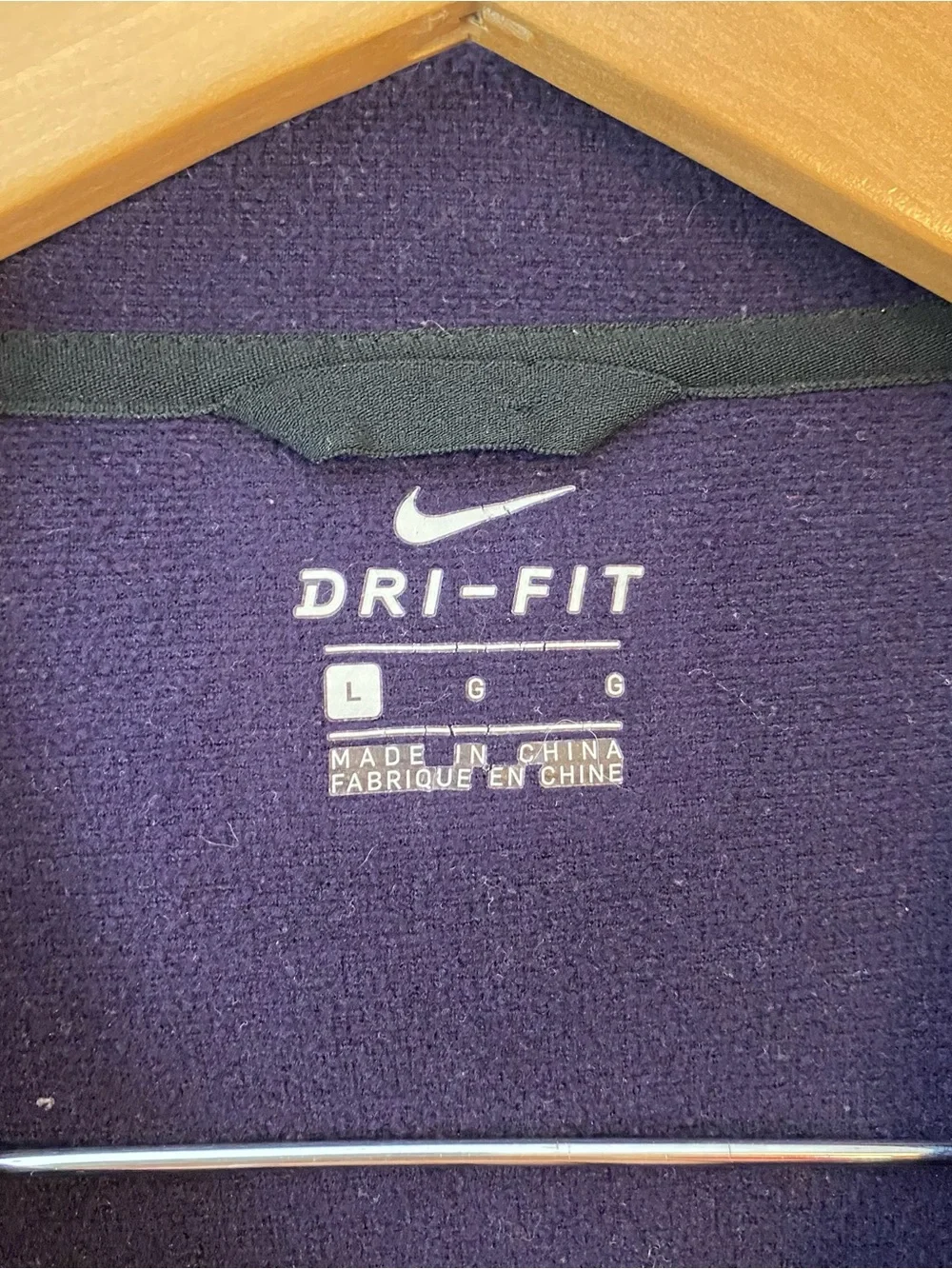 Nike Dri-Fit Purple Hoodie Sweatshirt Women’s Large